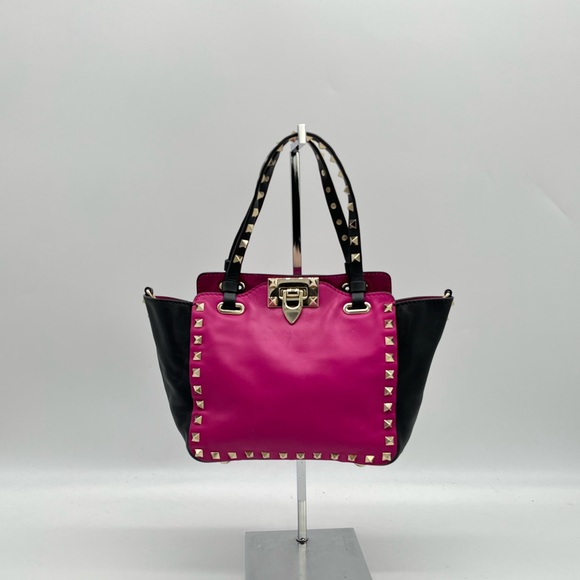 Valentino Handbags - Valentino Leather Rockstud Small Shoulder Bag Crossbody